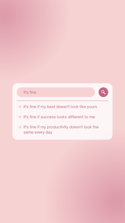 Pink Soft Gradient UI Quote Search Personal Instagram Story